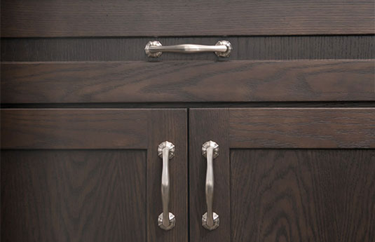 Belwith-Keeler-2 drawer and cabinet with Belwith-Keeler pulls