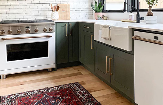 kitchen with beautiful decorative hardware