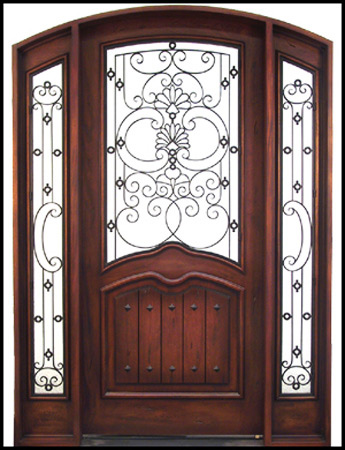 custom front door made by Handcrafted Millworks